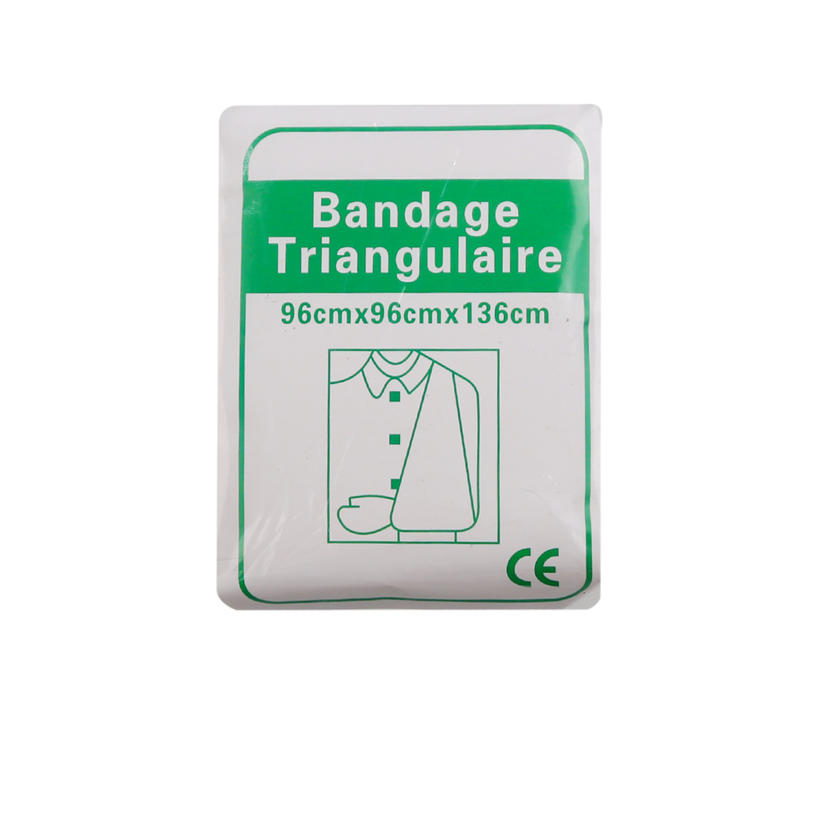 Trekantbandage, almindelig bandage