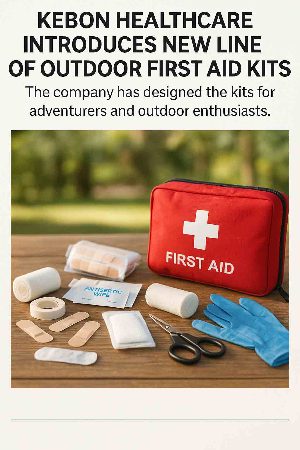 Kebon Healthcare introducerer nye linje med udendørs førstehjælpssæt