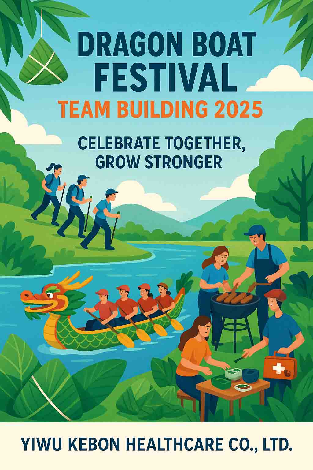 Fejrer Dragon Boat Festival sammen - Teambuilding med enhed og vitalitet hos Kebon Healthcare