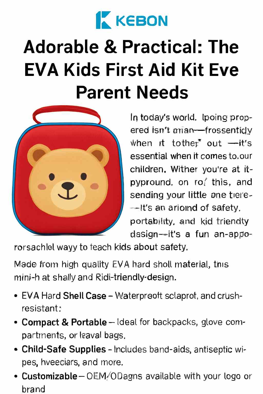 Bedårende og praktisk: Eva Kids First Aid Kit, som enhver forælder har brug for
