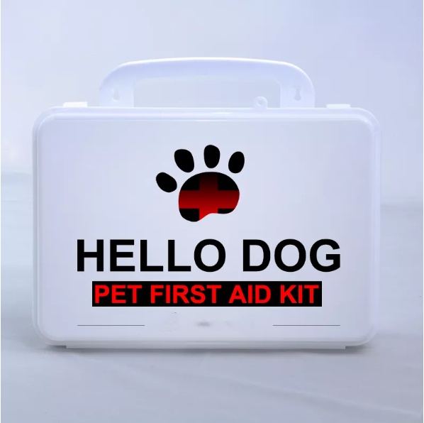 Hunde førstehjælpskasse Hvid |PP Pet Emergency Kit Case | Tom eller fyldt | OEM/ODM Engros