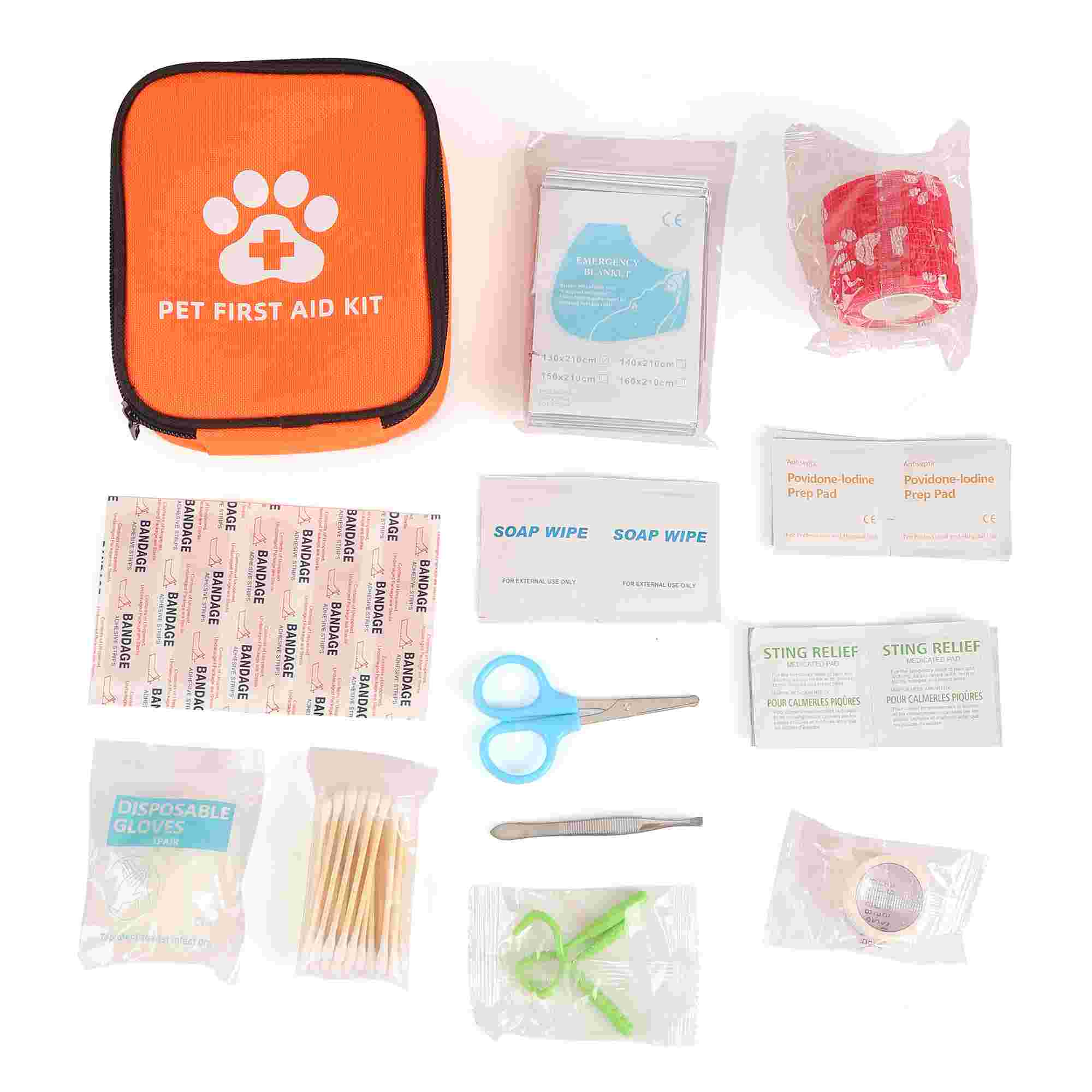 Pet First Aid Kit - Emergency Medical Supplies til Dogs & Cats